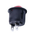 New Round Rocker Switch 2 Terminals Red Button Toggle Switch ON/OFF