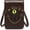 Coffee, variant on JennyShop Fashion Bag Retro Style Rivet Shoulder Bag, Gothic PU Leather MINI Small Square Bag Shoulder Bag