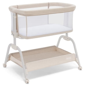HARPPA Baby Bassinet, 6-Height Adjustable, Beige