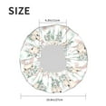 thumbnail image 4 of KLL Rabbit And Flower Pattern Shower Cap & Bath Cap for Women,Reversible Oversized Waterproof Shower Caps for all Hair Lengths,Elastic Reusable Bathing Hair Cap, 4 of 6