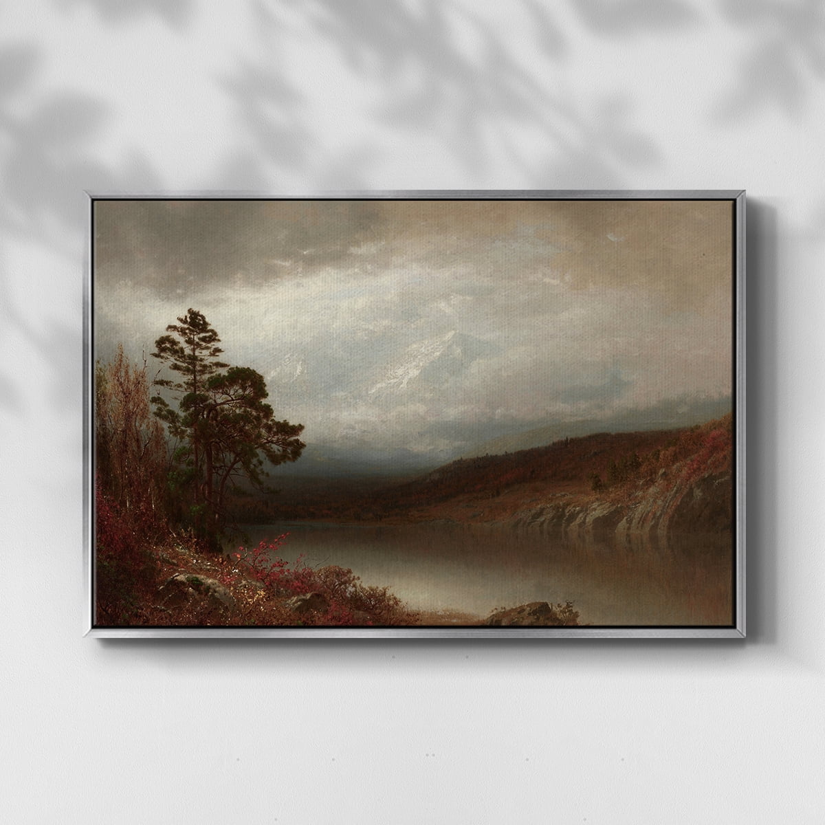 Vintage Landscape-CCCXVIII By Wexford Home Framed in Silver Wood Gallery Wrapped Canvas 25 in. x 37 in.