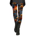 thumbnail image 2 of Halloween Blue Workout Leggings Womens Polyester,Spandex Womens Workout Leggings High Waisted Yoga Pants 2XL, 2 of 5