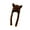 Dark Brown, variant on Comfortable Plush Hat Foxes Ears and Ear Cover Fashion Ear Protection for Outdoor Adventures Like Skiing Hiking