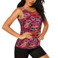 thumbnail image 2 of Balery Red Lips Kissing Camiseta sin mangas estampada ligera para mujer, tops de entrenamiento sin mangas, camisetas de yoga transpirables de secado rápido.-X-Large, 2 of 7