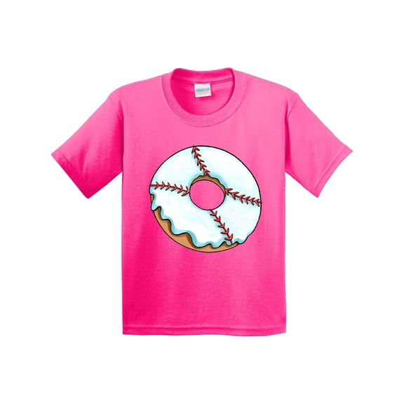 Inktastic Baseball Donut Youth T-Shirt