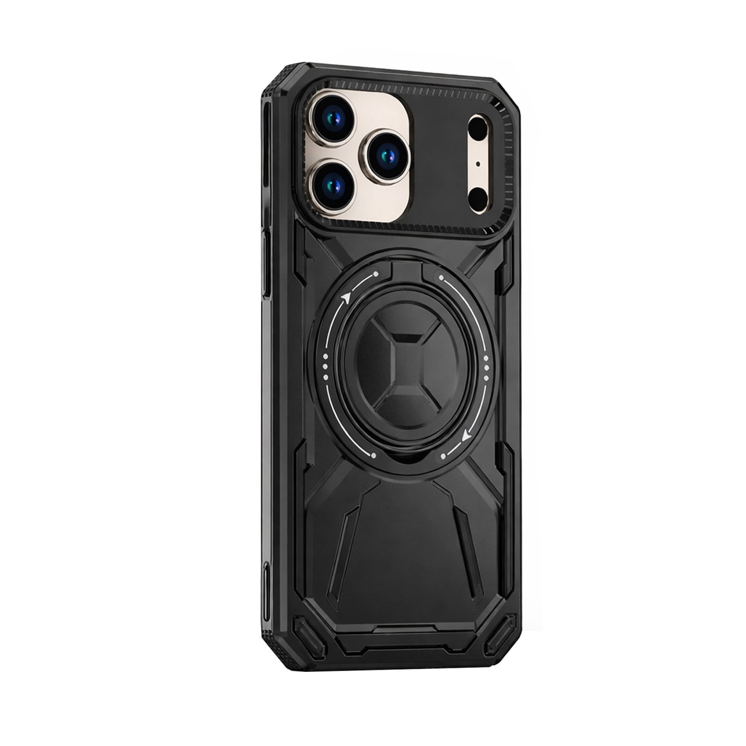 Armor Kickstand Case with 360° Rotation & MagSafe for iPhone 17 Pro - Black
