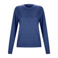 thumbnail image 4 of Women's Wool Base Layer Crewneck Long Sleeve Shirt, for Travel & Hiking, Ultra-Fine Fabric, Lightweight, Breathable, Hand Wash or Dry Clean, 4 of 7