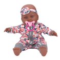 thumbnail image 3 of Muñeca infantil africana BuyWeekMX Muñeca africana 16 de vinilo multifuncional, 3 of 9