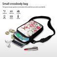 thumbnail image 7 of HELLHERO Hummingbird Rose Shoulder Bag with Adjustable Strap Men, Women for Casual Use 4.33"x1.97"x7.09", 7 of 7