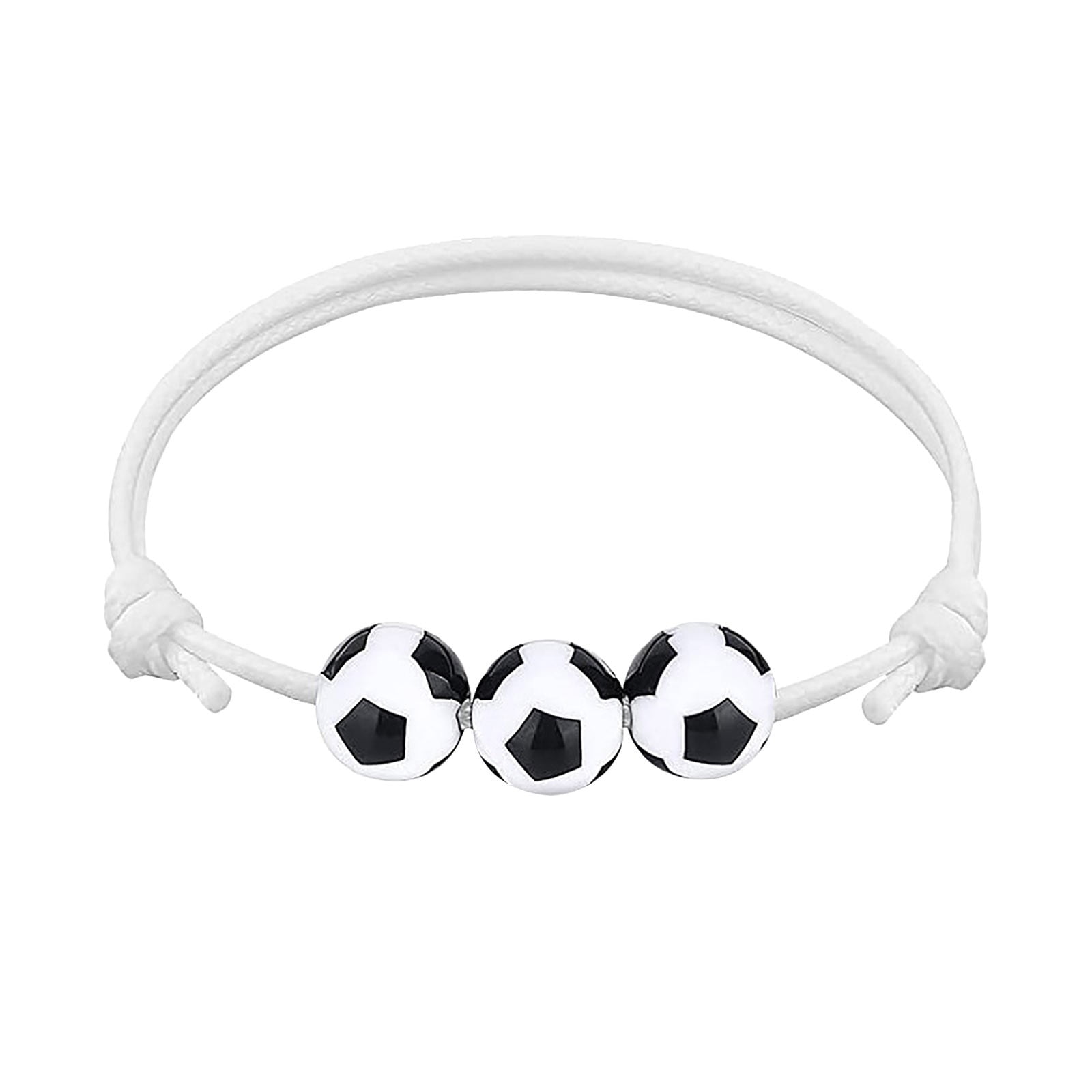 soccer charm bracelets soccer party favors black red white brown