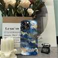 thumbnail image 5 of FKBRCL4U Compatible with iPhone 11 Pro Case, Blue Gold Clouds Mountains Pattern for Girl Full Body Design Soft Silicone Drop Shock Scratch Protection for iPhone 11 Pro, 5 of 7