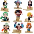 thumbnail image 2 of Figuras de acción de ONE PIECE de 7 cm, Luffy, Nami, Zoro, Sanji, personajes de anime Chibi, lindos adornos de colección, regalo de cumpleaños, juguetes para niños, 2 of 5