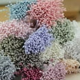 thumbnail image 7 of U8MO 400 Pcs Matte Effect Artificial Flower Stamen Double Round Heads Cotton String-P: Dark Purple, 7 of 7