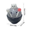 thumbnail image 2 of Simulation Mini Seal Squishy Squishy for Adults Soft TPRA Sensory Gadget White and Grey Animal Office Desk Accessory 1.18 x 1.57 x 1.18 Inch 1 Pack, 2 of 4