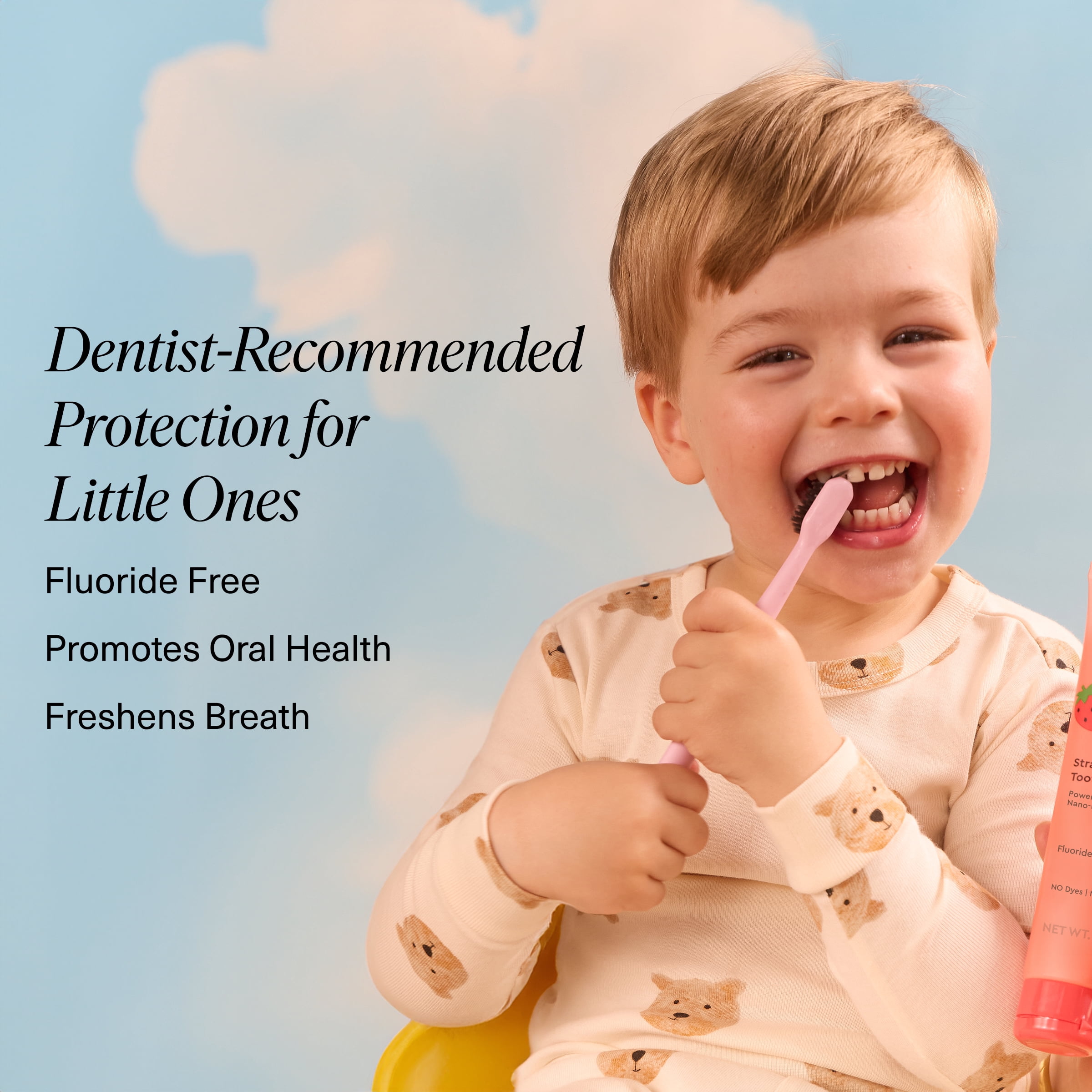 Boka Fluoride Free, Nano-Hydroxyapatite Kids Toothpaste, Strawberry Mango, 3.4oz
