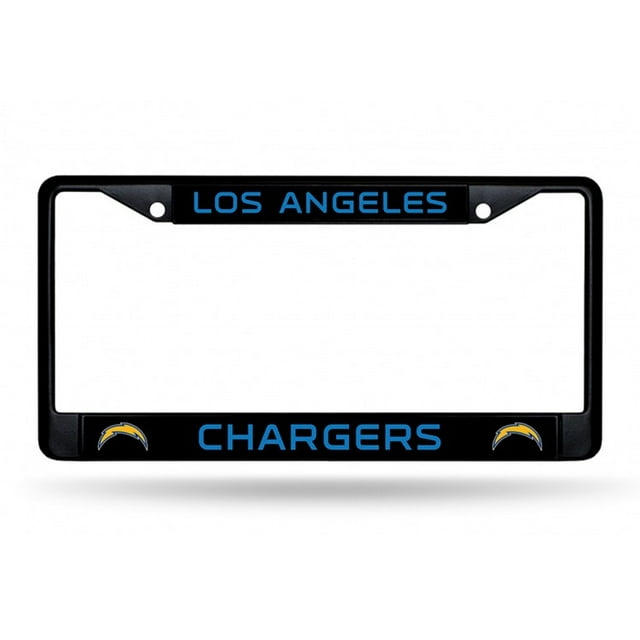 Los Angeles Chargers Cadre de Plaque d'Immatriculation Noir