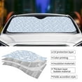 thumbnail image 5 of Bingfone Gray White Floral Car Windshield Sun Shade Protector Keep Your Vehicle Cool Sun Shield Visor Cover Foldable for Car Truck SUV-Medium, 5 of 8