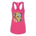 thumbnail image 3 of Wild Bobby, Neon Lab Dog Lover Shirt | Labrador Dogs Speak To Those Who Listen | Dean Russo Art Animal Lover Ladies Racerback Tank Top, Raspberry, Large, 3 of 6