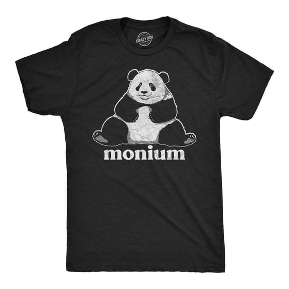 Mens Funny T Shirts Pandamonium Sarcastic Panda Graphic Novelty Tee for Men Graphic Tees