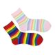 thumbnail image 4 of Calcetines deportivos Calcetines del arco iris del color del caramelo Calcetines lindos, de la moda rayada de la novedad del algodón de las mujeres, 4 of 5