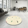 thumbnail image 3 of Ahgly Company Indoor Rectangle Abstract Golden Blonde Gold Solid Area Rugs, 7' x 9', 3 of 6