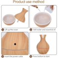 thumbnail image 4 of Diffuser, Home Aromatherapy Machine, Air Humidifier USB LED Essential Oil Diffuser Humidifier for Home(Light Wood), 4 of 8