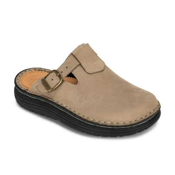 Sawyer - Leather Clog-Toe Sandal | Olive Nubuck