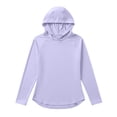thumbnail image 5 of Amzcrzy 2026 Sun Protection Clothing Women Lightweight Upf 50+ Breathable Sun Shirts with Hoodie Long Sleeve UV Shirt with Thumb Holes for Hiking, Running, And Outdoor Sports Purple L, 5 of 6