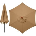 thumbnail image 2 of Parasol Replacement Covers 3 Meter 6 Arms Garden Canopy Replacement Parasol Cover Replacement Parasol Cover, Canopy Only (Khaki), 2 of 5