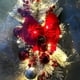 thumbnail image 1 of 5uds. Corona de escalera de Navidad artificial que brilla intensamente con decoración de fiesta de luces de cadena (rojo), 1 of 5