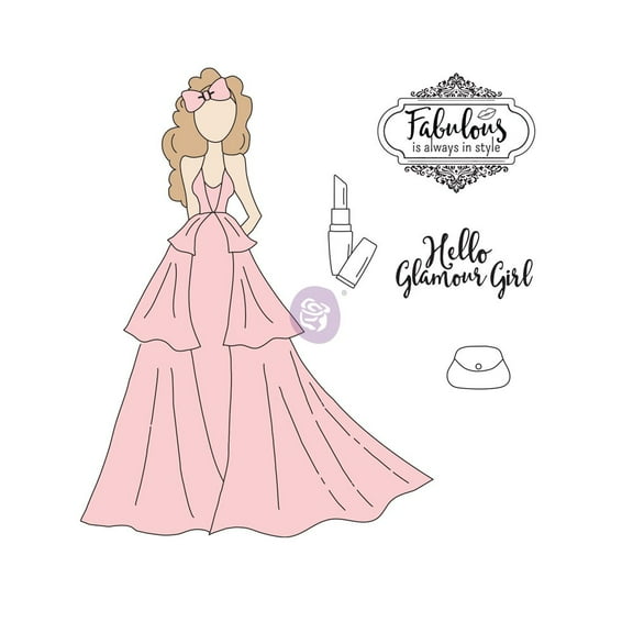 PRIMA MARKETING INC Julie Nutting - Cling Stamps -Scarlett UPC 655350912550