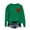 Green, variant on Itsame Long Sleeve T-Shirts Women's Valentine's Sweatshirt Loose Crew Neck Tops Red Size XL