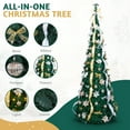 thumbnail image 6 of UBesGoo 7ft Collapsible Christmas Tree, Retractable Design with 300 LEDs & 8 Modes, Pre-Decorated Gold Tree, Gold, 6 of 9