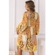 thumbnail image 1 of ABPHQTO Vestido Babydoll Manga Larga Plisado Abotonado Floral Amarillo De Mujer, 1 of 5