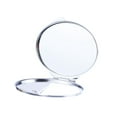 thumbnail image 1 of Miangastore Double-sided Oval Shaped Makeup Mirror Stainless Steel Cosmetic Mirror Foldable Small Makeup Mirror, 1 of 8