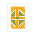 thumbnail image 1 of Triangulo amarillo México totems antigua civilización dibujo Marco de Fotos de escritorio imagen Blanco Pintura arte 5x7 pulgadas, 1 of 4