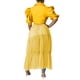 thumbnail image 3 of Túnica ajustada sexy de manga corta para mujer: blusa asimétrica con volantes, material de poliéster, color liso, ideal para salir de fiesta o una cita., 3 of 8