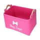 thumbnail image 1 of Organizador de juguetes para perros, cesta rectangular para artículos de cachorros, para ropa de mascotas, mantas Rosa, 1 of 8