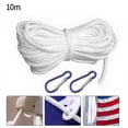 32.8ft White Flagpole Halyard Rope Flag Pole Rope Nylon Braided Cord ...