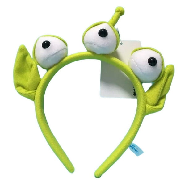 Disney Toy Story Green Three Eyed Alien Headband Ears Rare Costume New