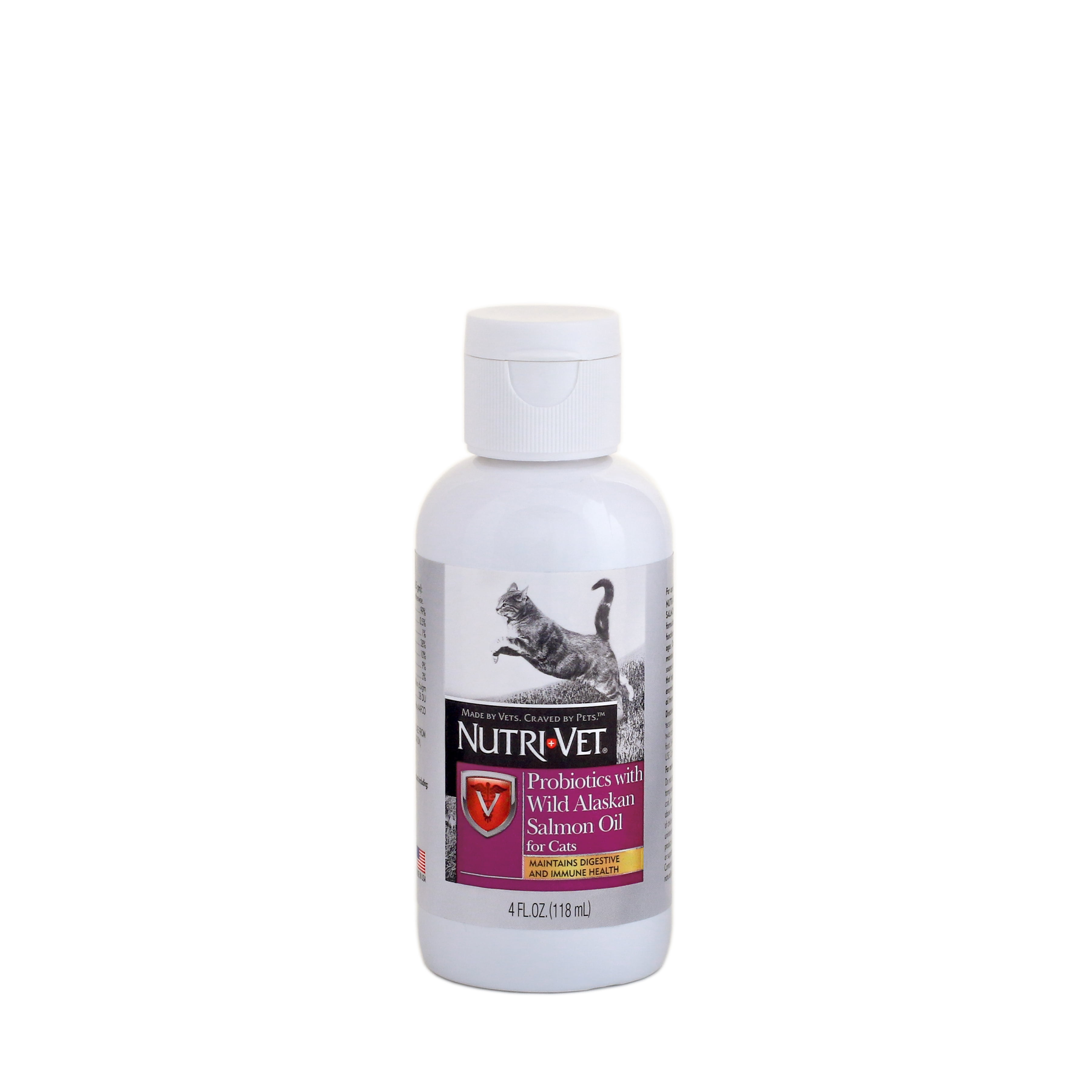 NutriVet Probiotics with Wild Alaskan Salmon Oil for Cats, 4 oz