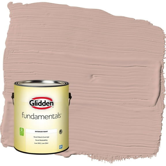 Glidden Fundamentals Velveteen Crush / Pink Semi-Gloss Interior Paint, 1 Gallon