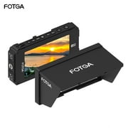 FOTGA A50T 5 Inch FHD IPS Video On-camera Field Monitor 1920*1080 Touchscreen 510cd/m2 4K Input / Output Dual NP-F Battery Plate for NP-F970 NP-F550 F570 for 5D III A7 A7R A7S II III GH5