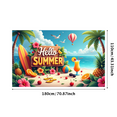 thumbnail image 4 of Colorful Design Summer Banner Tropical Vibes Beach Theme Hello Summer for Outdoor Party Beach Vacation Summer Event, 4 of 7