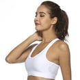 thumbnail image 4 of HonestMatter Sports Bra with Phone Pocket High Impact Running Yoga Workout Bra Padded Wireless Polyester White Size M Back Pocket Design for Women, 4 of 5
