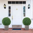 thumbnail image 4 of Gymax 2 PCS 20'' Artificial Boxwood Topiary Balls Sun-protective Round Greenery Bushes, 4 of 10