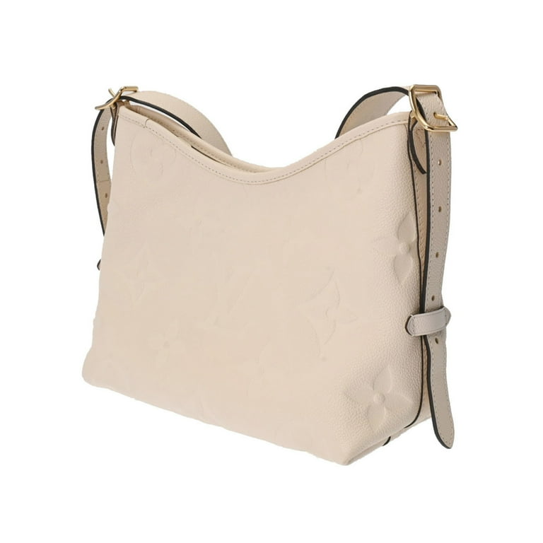 Pre-Owned LOUIS VUITTON Monogram Empreinte Carryall Zip PM Crème  