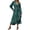 Dot Green Leopard, variant on Womens Dresses Summer V Neck Floral High Waist Ruffle Wedding Guest Cocktail Boho Spring Long Sleeve Dress