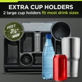 thumbnail image 4 of Auto Drive Universal Car Seat Organizer with Drink Holders, Black, 4 of 10