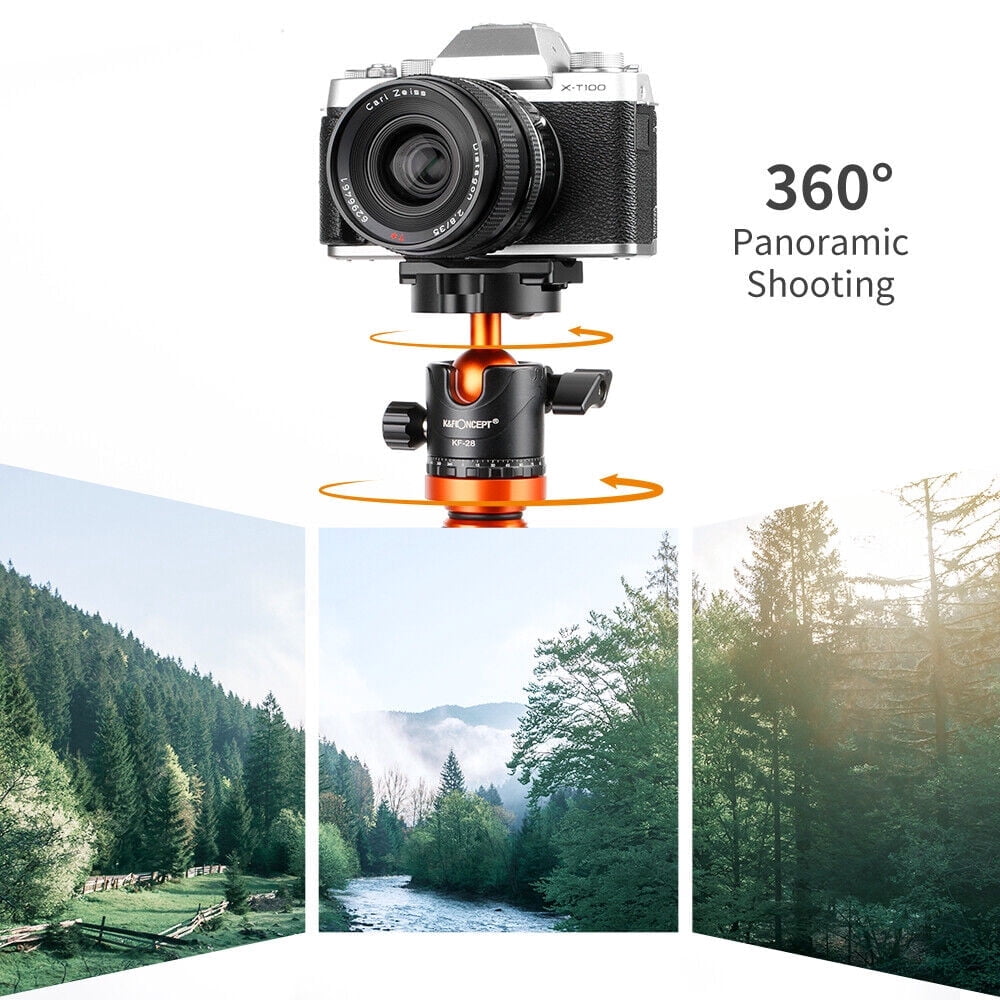 K&F CONCEPT 78" Professional Compact Aluminum Camera Tripod for DSLR Camera Photo, Lightweight Travel Tripod with 360 Degree Ball Head for Photography